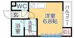 Sou.leaf久留米大前【1階】の間取り