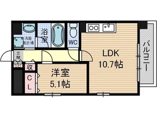 セリーゼウエスト【5階】の間取り