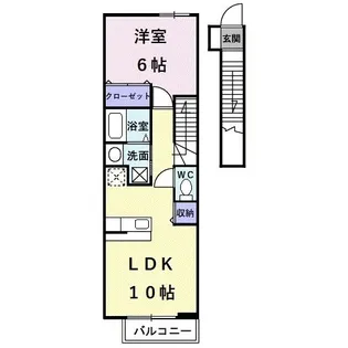 シャン・ノールII【2階】の間取り