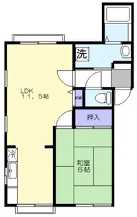 リコルディ白糸台【1階】の間取り