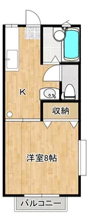 アルカディア向山【2階】の間取り