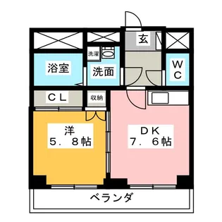 昴II【6階】の間取り
