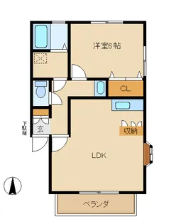 コーポJusty【2階】の間取り