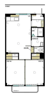 カーサヒル・マンション【1階】の間取り