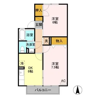 コンフォール B【1階】の間取り