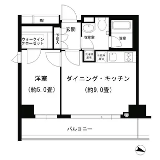 ポルト パルティーレ ヨコハマ【7階】の間取り