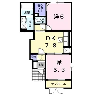 グランディール【1階】の間取り