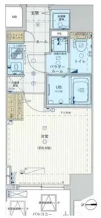 エスライズ難波EAST【10階】の間取り