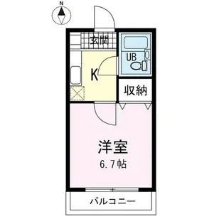 菰池パークハウス【1階】の間取り