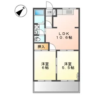 グランシャリオ【2階】の間取り