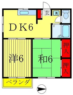 ドフィーヌ松戸【2階】の間取り