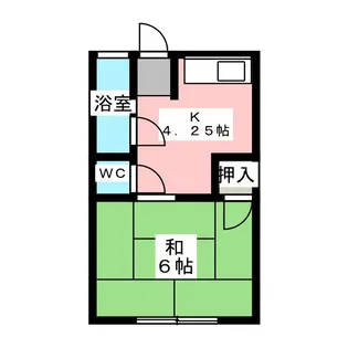 ロアール桜本町西【1階】の間取り