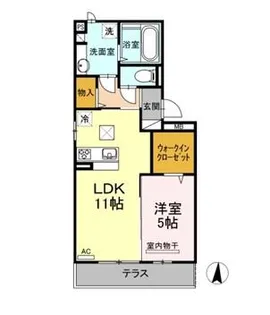 モンペルジュ【2階】の間取り