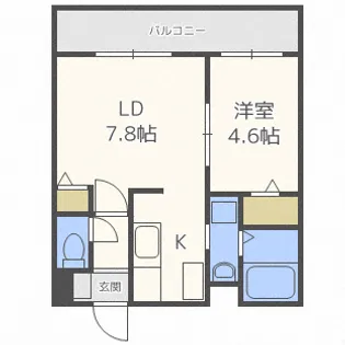北テラス【2階】の間取り
