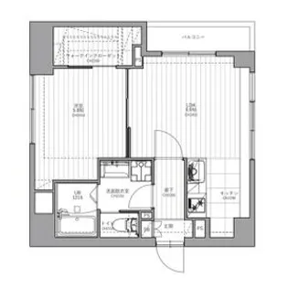 南堀江アパートメントリオ【2階】の間取り