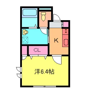 エストAK II【2階】の間取り