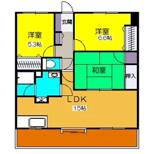 パティオ大宮【7階】の間取り