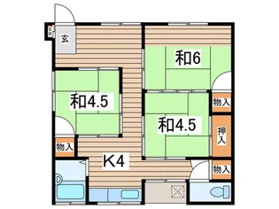 大塚荘【1階】の間取り