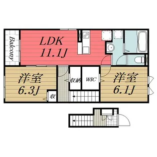 メゾンライフ【2階】の間取り