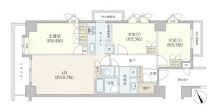 イトーピア目黒青葉台【1階】の間取り