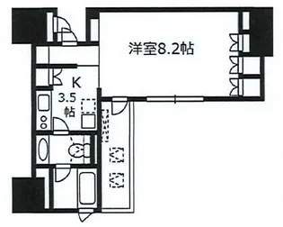 コンフォルテハイム蔵前【10階】の間取り