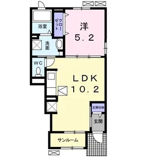 アルバーダ【1階】の間取り
