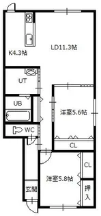 こまちII【1階】の間取り