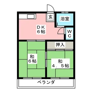 コーポちほ【1階】の間取り