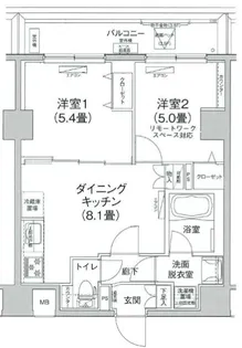 アイル押上ノルド【5階】の間取り