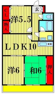 コートヒルズ豊四季【2階】の間取り