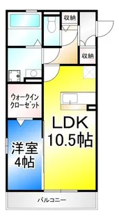 ラ メゾン ドゥ ソア【2階】の間取り