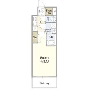 エスリード新栄グラティア【5階】の間取り