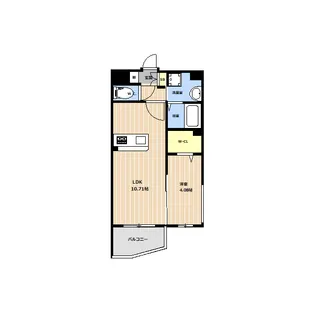 LIBTHおもろまち駅前【1階】の間取り