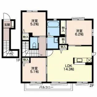 ルポゼ【2階】の間取り