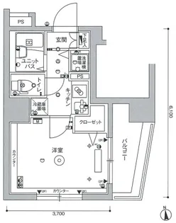 スカイコート大森壱番館【7階】の間取り