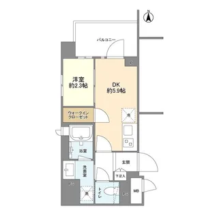 コンフォリア森下サウス【8階】の間取り
