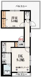 KOUGETSU【3階】の間取り