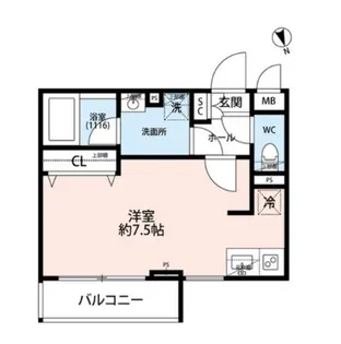 プレール・ドゥーク西荻窪【1階】の間取り