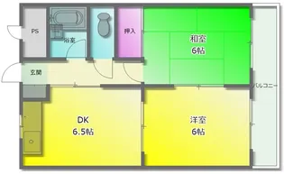 シャトーバーデンバーデン【2階】の間取り