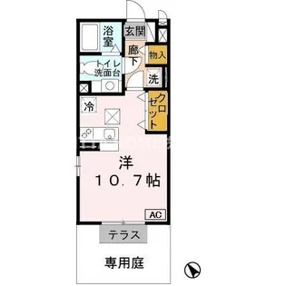 ボヌールメゾン【1階】の間取り