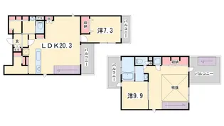 インサイトルポ御所西【4階】の間取り