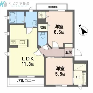 サンクエスト一番丁【3階】の間取り