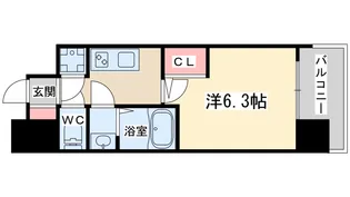 セレニテ梅田北アリエ壱番館【6階】の間取り