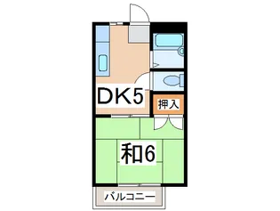 長浦コーポA棟【2階】の間取り