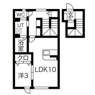 Hemstad(へムスタッド)【2階】の間取り
