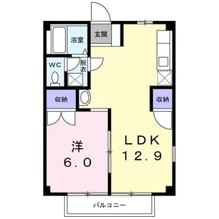 ハイツグリーンスカイ【1階】の間取り