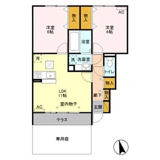 ヘルシーホーム【1階】の間取り