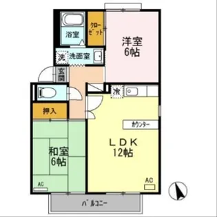 サン・シャレー山室【2階】の間取り