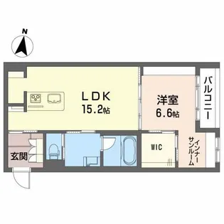 アールテラス新山口【2階】の間取り