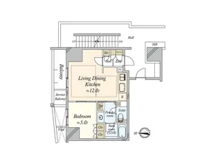 葵クロスタワー【16階】の間取り